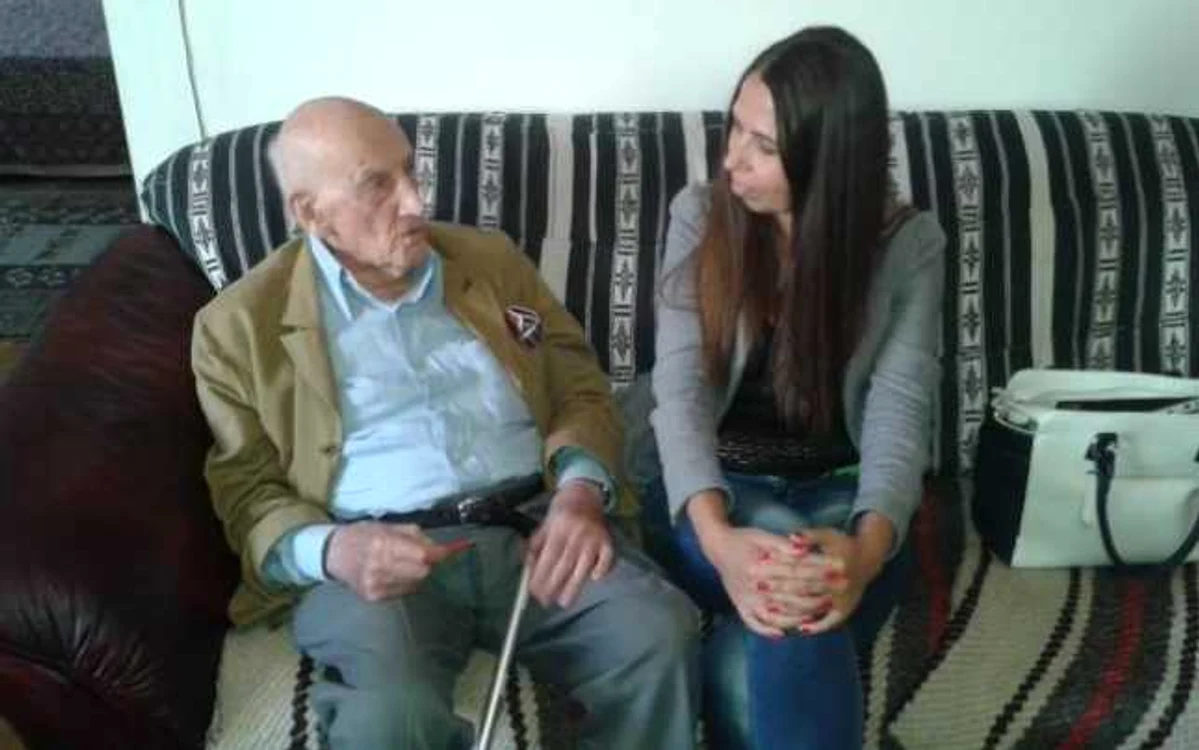 Neagru Djuvara, alături de istoricul Mihaela Toader (2014)  FOTO Arhivă personală