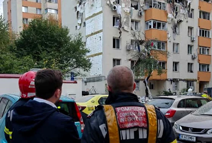 Blocul afectat de explozie FOTO: FB Stelian Bujduveanu
