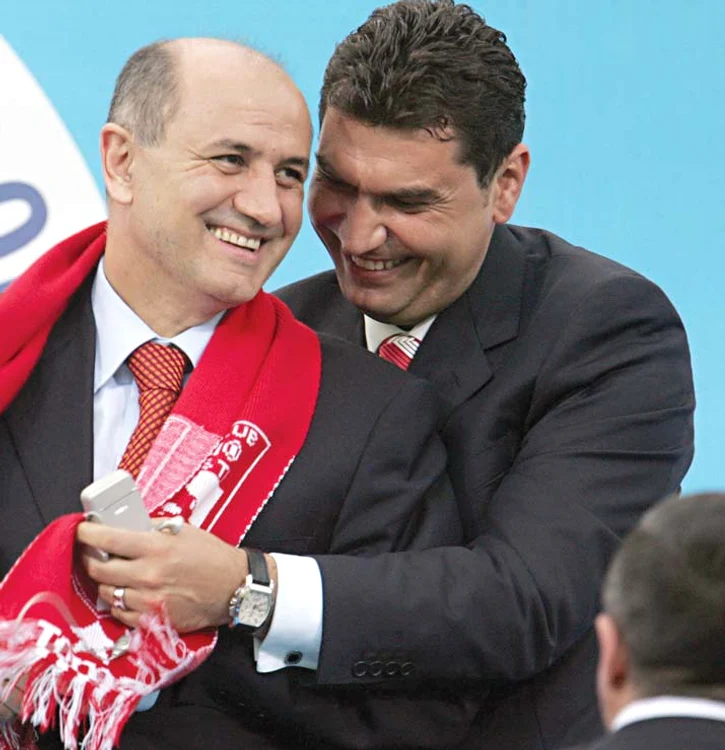 
    Copos şi Borcea se amuză cu  orice prilej (Foto: Mediafax)  