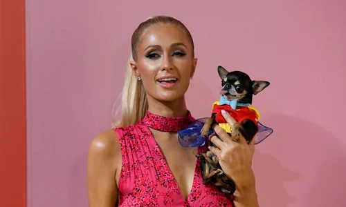 Paris Hilton și cățelul ei jpg