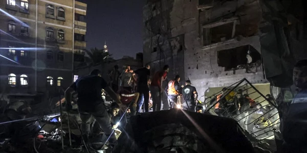 Bombardamente in Fasia Gaza FOTO AFP