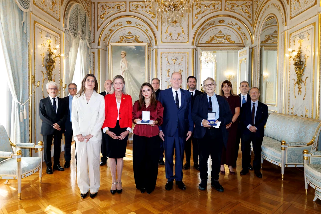 Prințul Albert al II lea și Prințesa de Hanovra, însoțiți de Charlotte Casiraghi, Foto Micha ël Alesi, Palatul Prințului jfif