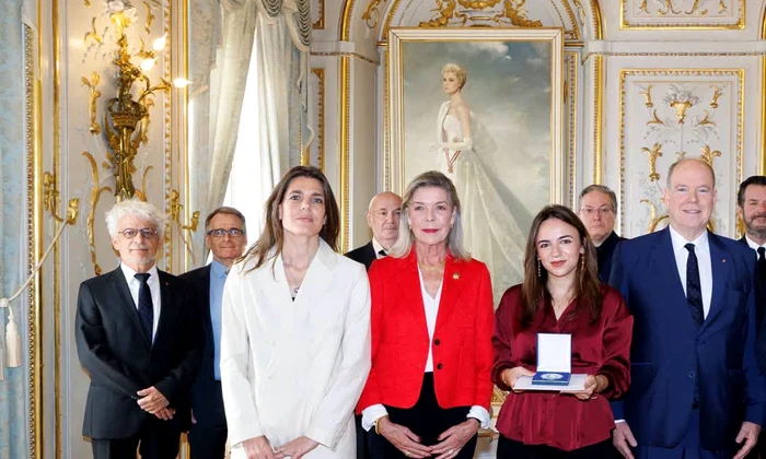 Prințul Albert al II lea și Prințesa de Hanovra, însoțiți de Charlotte Casiraghi, Foto Micha ël Alesi, Palatul Prințului jfif