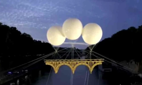 VIDEO Un pod volant deasupra râului Tibru, visul neîmplinit al lui Michelangelo, a «devenit realitate» jpeg