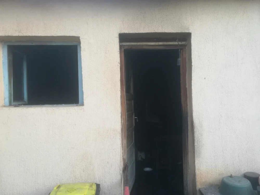 Locuinţa unde a avut loc incendiul