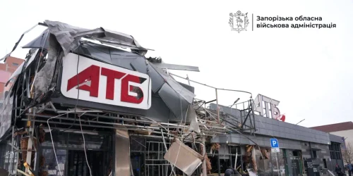 Atac în Zaporojie FOTO Administrația militară regională Zaporojie