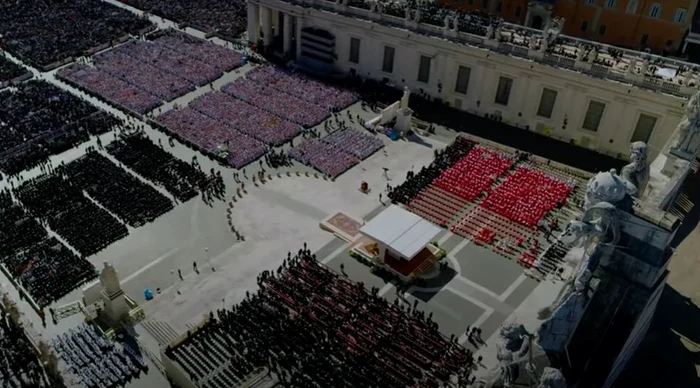 Funeraliile Papei Francisc - Foto: captura youtube