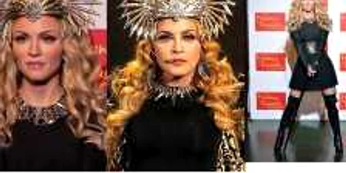 Madonna  - copia şi originalul (imagini: Daily Mail)