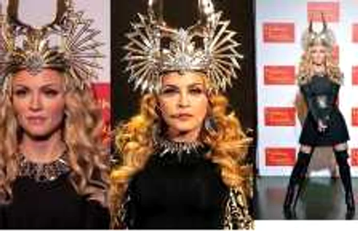 Madonna - copia şi originalul (imagini: Daily Mail)