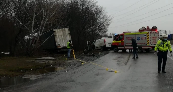 Accidentul a avut loc pe Şoseaua Nordului  FOTO: Iulian Bunilă