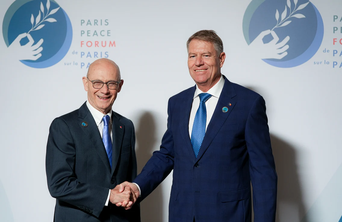 Iohannis la Forumul de Pace de la Paris 