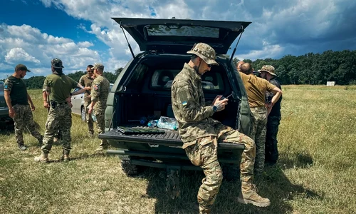 Operator de dronă în Ucraina FOTO AFP