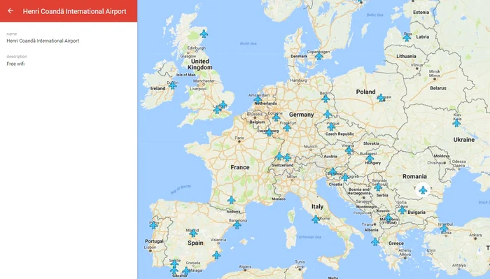 harta parolelor WiFi din aeroporturi