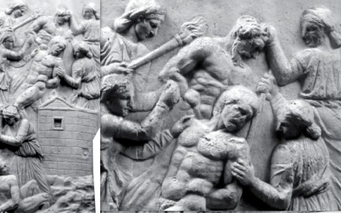 Preotesele dacilor.  Sursa Columna lui Traian, Cimec 2002
