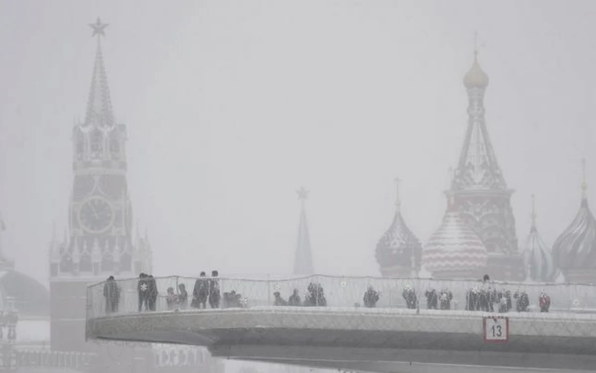 Prima ninsoare la Moscova FOTO Arhivă EPA EFE