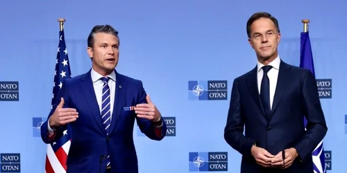 Pete Hegseth si Mark Rutte. FOTO: X/Pete Hegseth