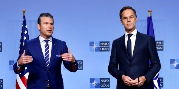 Pete Hegseth si Mark Rutte. FOTO: X/Pete Hegseth