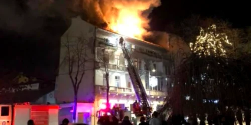 Incendiu pompieri centru Constanţa Sursa ISU Dobrogea