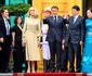 Președintele Vietnamului, Luong Cuong și soția sa, alături de președintele Franței Macron FOTO Profimedia 