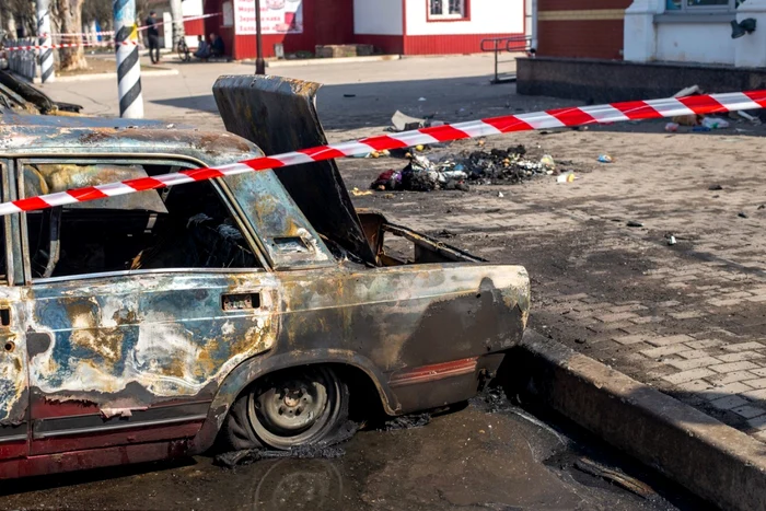 Atac cu rachete gara Kramatorsk sange morti distrugeri Ucraina 8 aprilie 2022 FOTO Profimedia