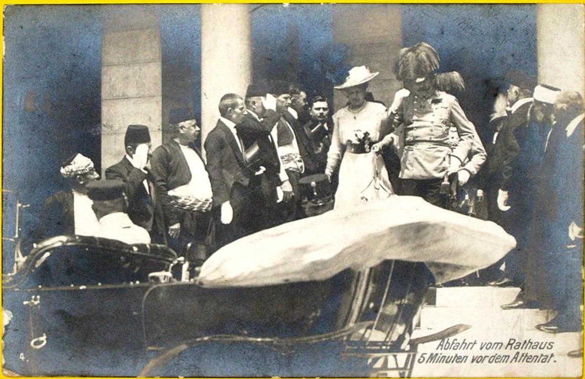 Postcard for the assassination of Archduke Franz Ferdinand in Sarajevo 0 jpg jpeg