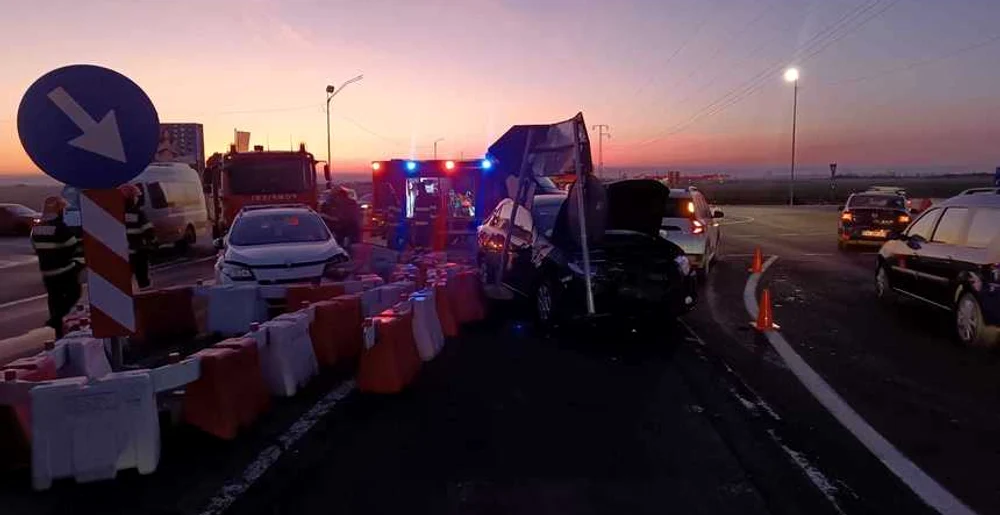 Accident pe DN 1, în Prahova. FOTO IPJ Dâmbovița