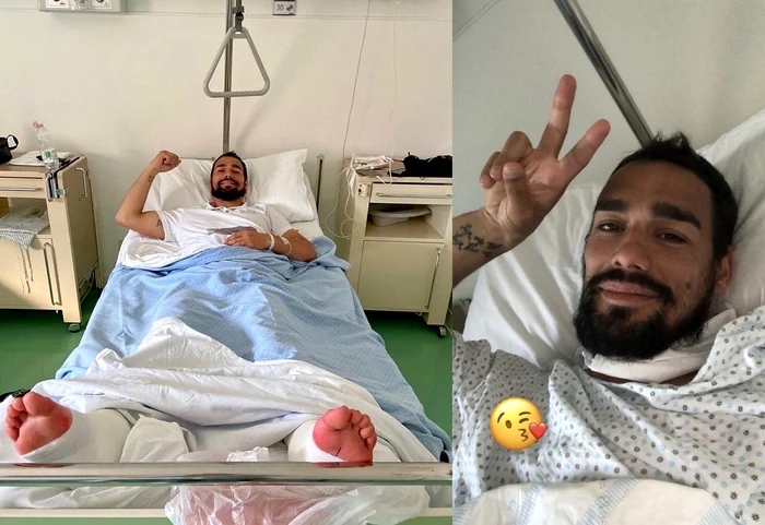 
    Fabio Fognini și-a salutat fanii de pe patul de spitalFoto: Twitter/FabioFognini  