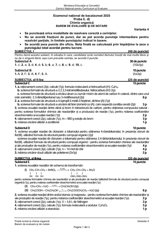 Bacalaureat 2025 - sesiunea de toamnă. Elevii au susținut proba la alegere a profilului. Subiecte și bareme de corectare 16 image