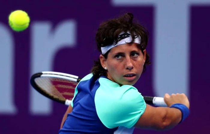 Carla Suarez Navarro, pe terenul de tenis