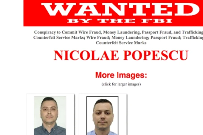 FBI dă 1 milion de euro pentru prinderea lui Nicolae Popescu