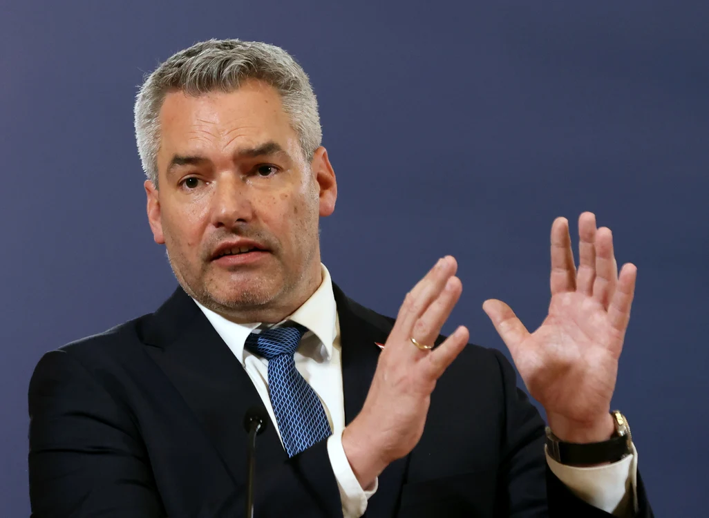 Cancelarul Austriei, Karl Nehammer. FOTO: EPA-EFE