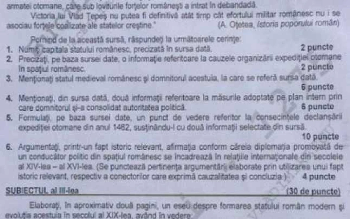 bac istorie 2