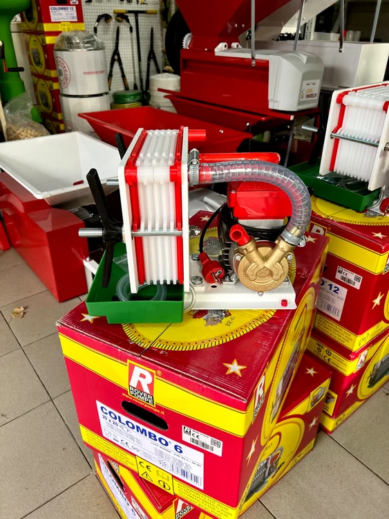 Electro-pompă ROVER COLOMBO 12 cu sistem de filtrare pentru vinificație și filtrarea vinului