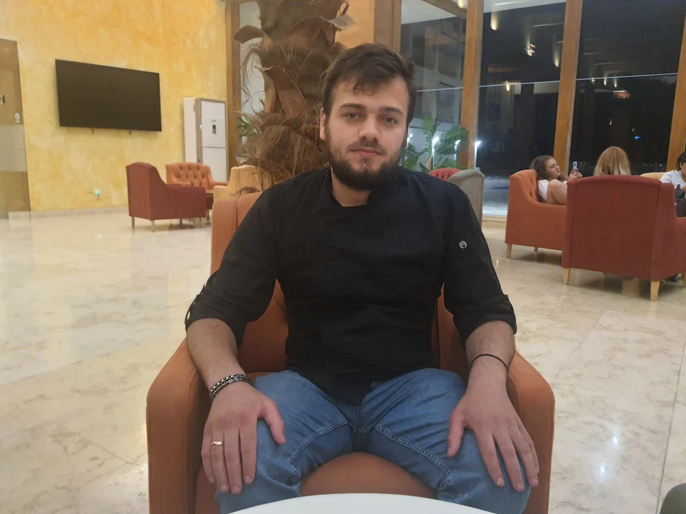 Vladimir Fistican susține că șinețul e în topul mâncărurilor preferate la mare. FOTO: R.F.