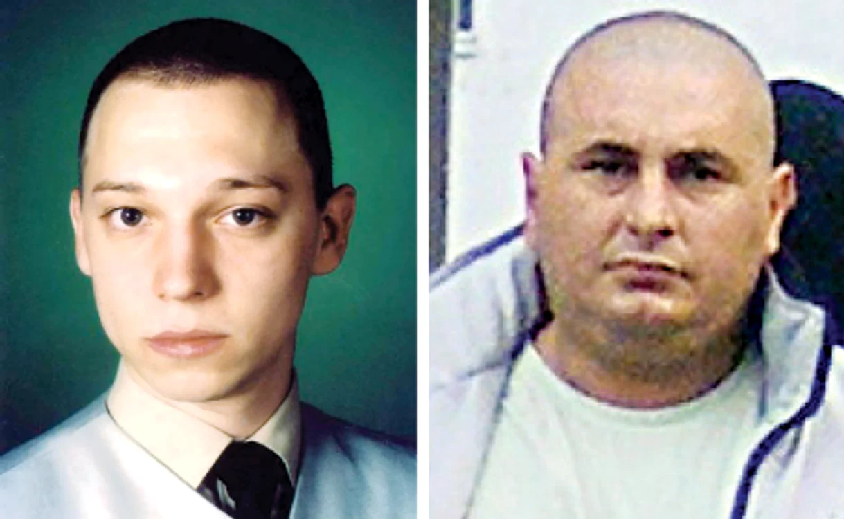 Traian Trifa (stânga), în vârstă de 20 de ani în 2004, a fost omorât în bătaie de Florin Moldovan (dreapta) şi Ovidiu Răchită