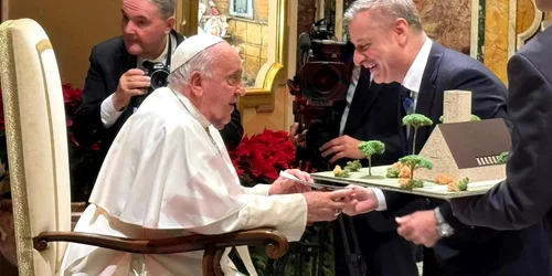 Ioan Varga, întâlnire cu Papa Francisc. Foto Fanatik