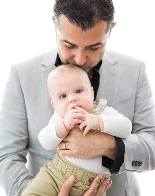 Fiul lui Alex Erbașu a fost botezat Levin Mihailfoto: arhivă personală