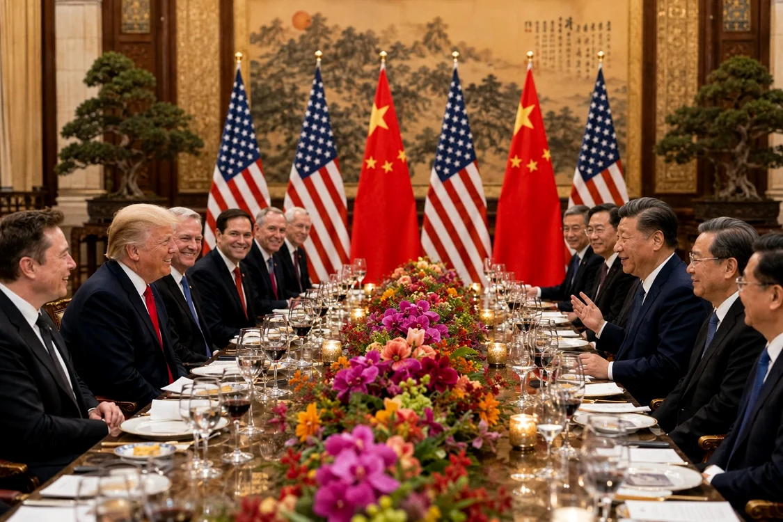 Donald Trump a dezvăluit numele magnaţilor care ăl însoţesc în SUA. FOTO: reţele sociale