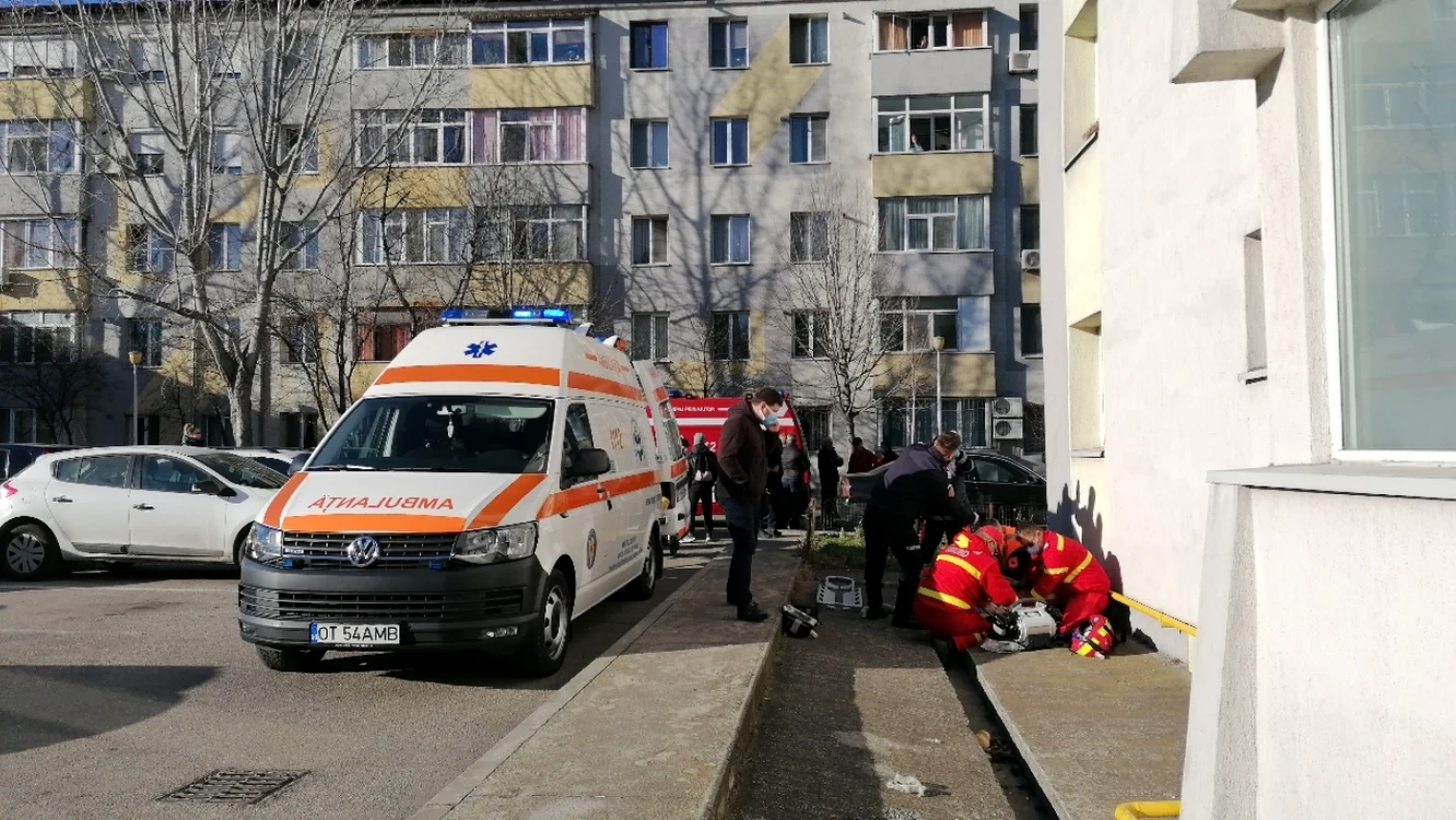 Imagine de la locul tragediei de la Slatina FOTO Alina Mitran