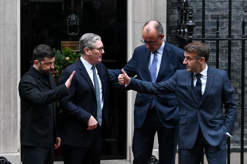 Keir Starmer, Friedrich Merz, Volodimir Zelenski, Emmanuel Macron, Profimedia