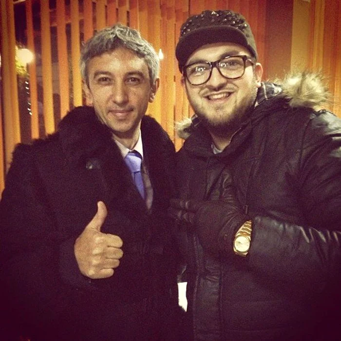 
    Dan Diaconescu şi Boier Bibescu, amintire din campania electorală.  