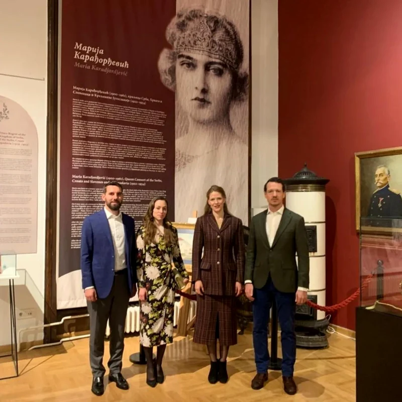 Nicolae al României și Alina Maria de Roumanie cu Prințul Filip și Prințesa Danica ai Serbiei și Iugoslaviei. Foto: Instagram