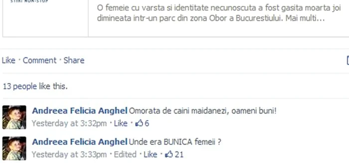 Postare Felicia Anghel