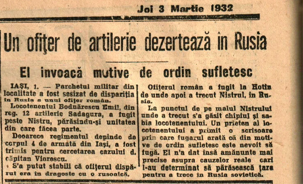 Articol din presa interbelică. FOTO: arhivă