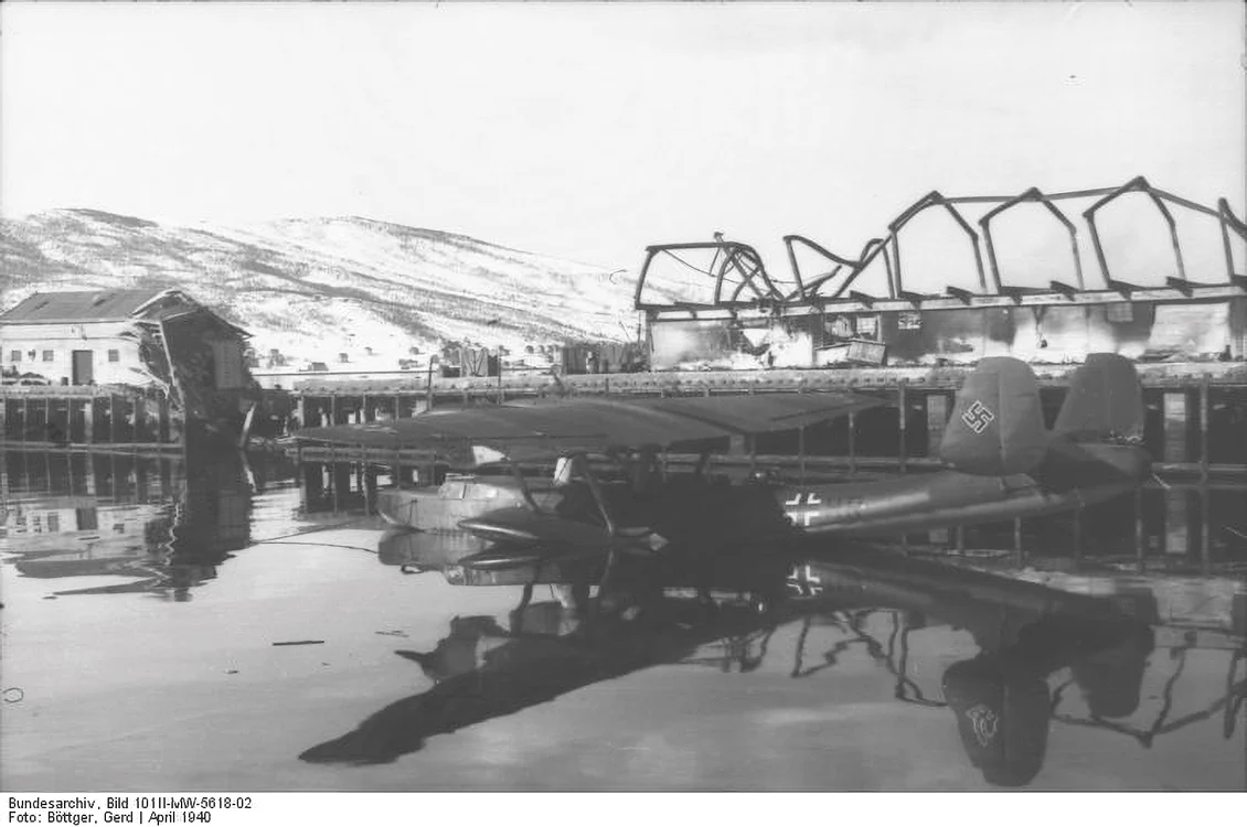 Hidroavion german folosit pentru transportul trupelor în Norvegia
