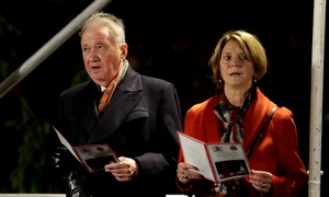 Ambasadoarea Norvegiei în Marea Britanie, Mona Juul, și soțul ei, diplomatul Terje Rod Larsen FOTO profimedia  jpg