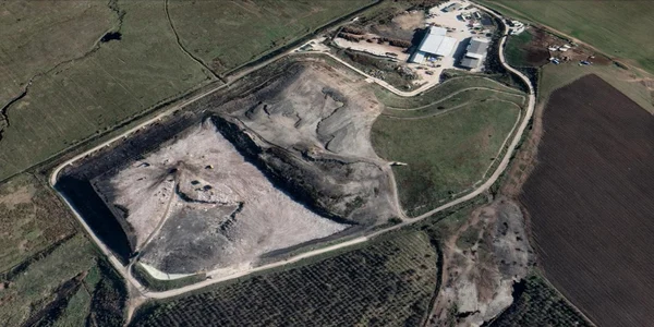 groapa gunoi albota foto google earth jpg