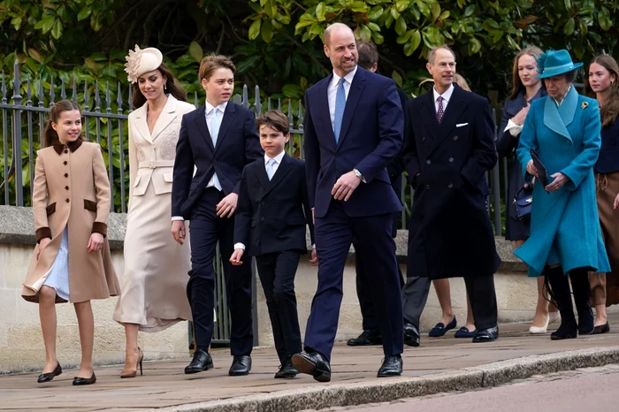 Prințesa Charlotte, Prințesa Kate, Prințul George, Prințul Louis, Prințul William, Prințul Edward, Prințesa Anne de Paște 2026 GettyImages 2269314718 jpg