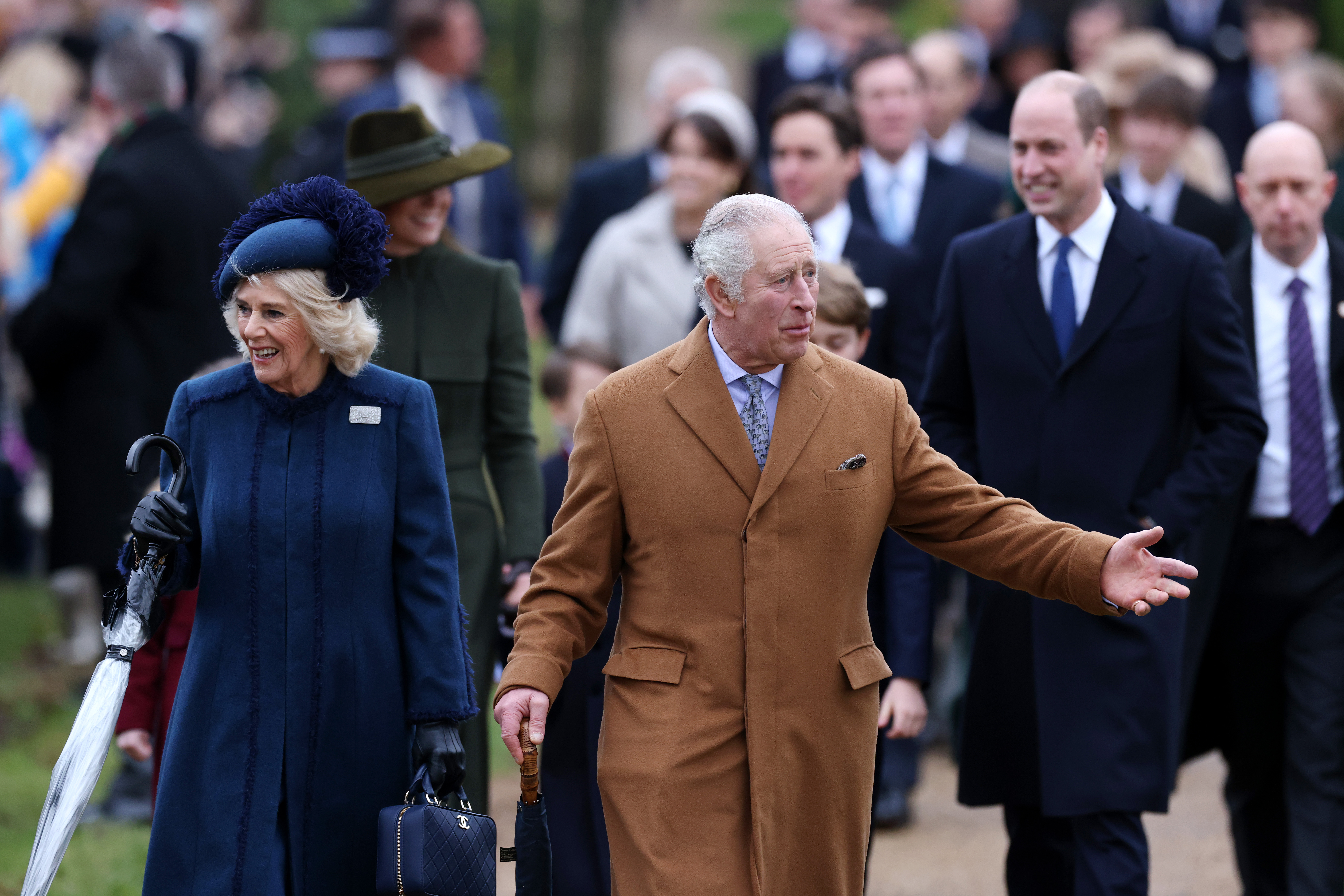 Familia regală la Sandringham