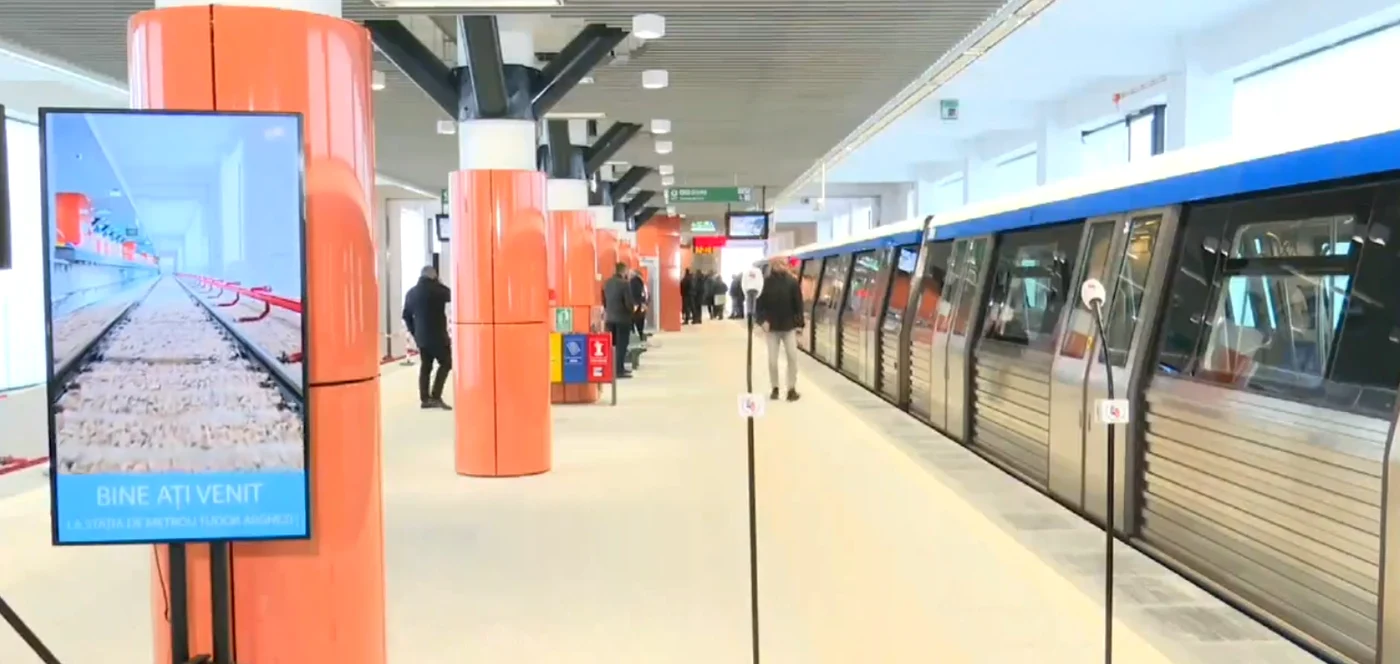 Stația de metrou Tudor Arghezi / Foto: Captură Video / Facebook / Daniel Băluță
